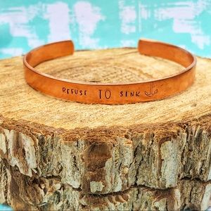 🆕 Refuse to Sink Anchor Cuff Bracelet